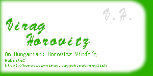 virag horovitz business card